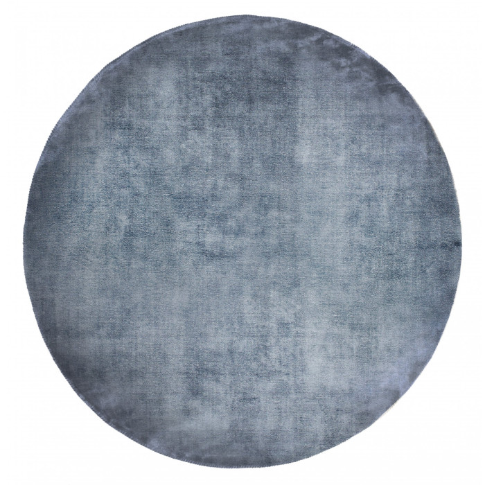Carpet ROUND LINEN DARK BLUE (Handmade Collection)